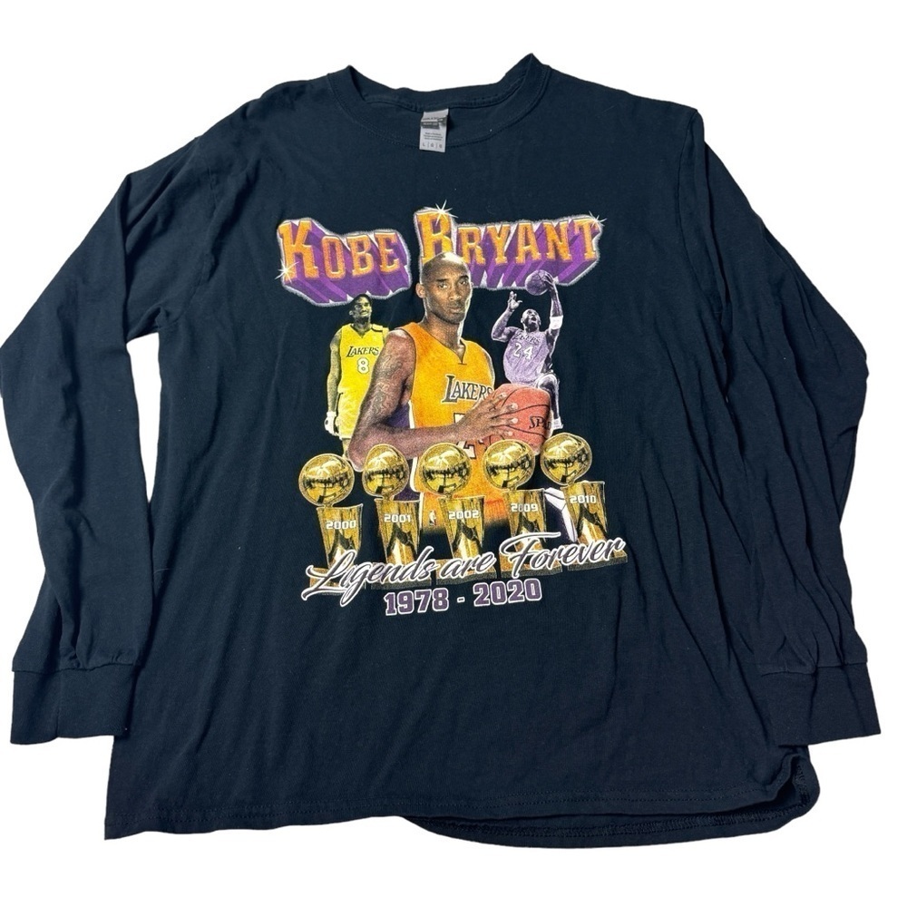 Kobe Bryant long sleeve tee shirt Legends are Forever
